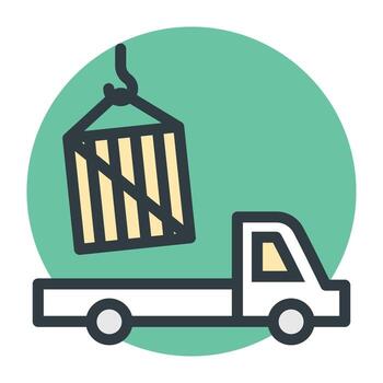 conceptos de contenedores de carga vector