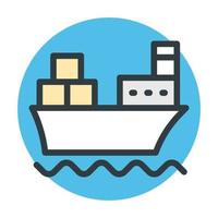 Cargo Ship Concepts vector