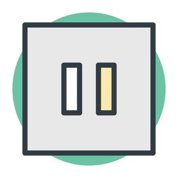 conceptos de boton de pausa vector