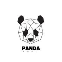 logotipo de ilustración de panda vector