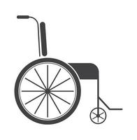 vector de icono de silla de ruedas. silla de ruedas para discapacitados e inclusivos