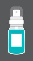 Hand sanitizer icon vector. Anti-bacterial Spray. Personal hygiene dispenser, infection control symbol against colds, flu, coronavirus. vector