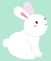 Rabbit Looking up vector