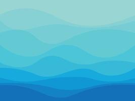 Blue water wave sea line pattern background vector illustration.