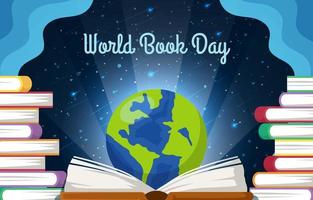 World Book Day Background vector