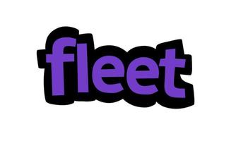 FLEET writing vector design on white background