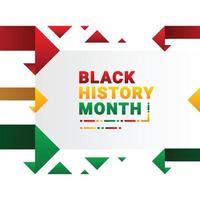 Black History Month Design vector