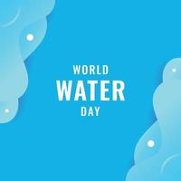 Water Day Design vector