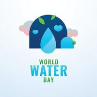 Water Day Design vector