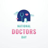 diseño del día del médico vector