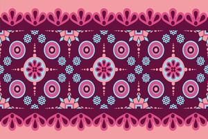 geometric design in fabric pattern on pink background Used to decorate fabrics and things. vector