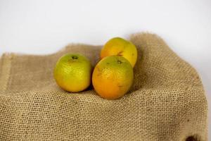 lemons on a table photo