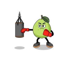 Illustration of guava boxer vector