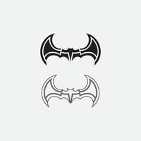 Bat logo animal and vector, wings, black, halloween, vampire, gothic, illustration, design bat icon vector