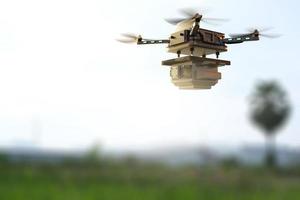 Drone Object for metaverse technology engineering device industry flying in industrial logistic export import product home delivery service logistics shipping transport transportation 2022 3D RENDER photo