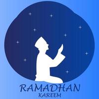 personaje de dibujos animados gráfico vectorial de ilustración de ramadan kareem vector