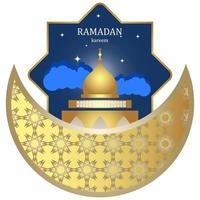 personaje de dibujos animados gráfico vectorial de ilustración de ramadan kareem vector