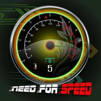 Racing car Speedometer design background vector