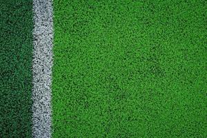 artificial turf of Soccer football field photo