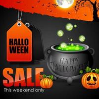 Halloween sale .Vector illustration vector