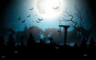 Halloween party scary background .Vector illustration vector