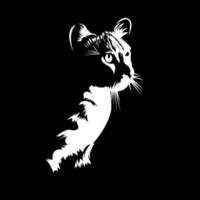 Cat Silhouette Vector Illustration