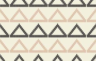 Ethnic Aztec abstract ikat art. Seamless motif triangle chevron pattern in tribal, Navajo folk embroidery, and Mexican style. geometric art ornament print.Design for carpet, wallpaper, textile. vector