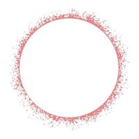 Round frame paint splatter isolated vector illustration