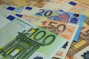 Euro money banknotes photo