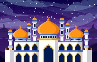 Ramadan Month Flat Concept vector