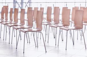 Rows of chairs - meeting background photo