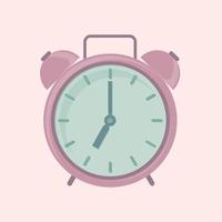 Alarm clock. Vector image of a clock.