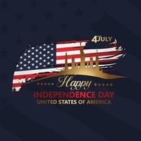 Fourth of July Independence Day, Vector illustration for greeting card and other users
