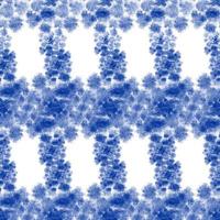 Tie dye, Shibori, Blue abstract batik seamless pattern. Watercolor backgrounds photo