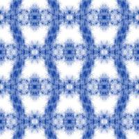 Tie dye, Shibori, Blue abstract batik seamless pattern. Watercolor backgrounds photo