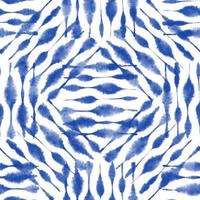 teñido anudado, shibori, patrón sin costuras de batik abstracto azul. fondos de acuarela foto