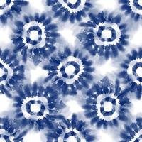Tie dye, Shibori, blue abstract batik seamless pattern. Watercolor backgrounds photo