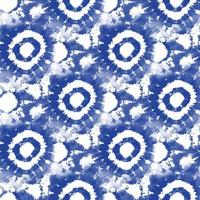 Tie dye, Shibori, blue abstract batik seamless pattern. Watercolor backgrounds photo