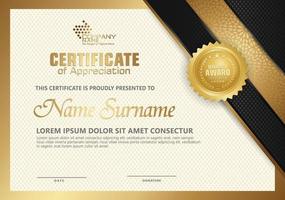 certificate template with Luxury and elegant design, for award, security, and other users. vector