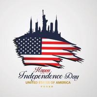 Fourth of July Independence Day, Vector illustration for greeting card and other users