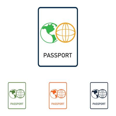 passport icon vector