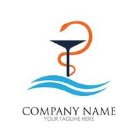 Creative Pharmacy Concept Logo illustration Design template - vector