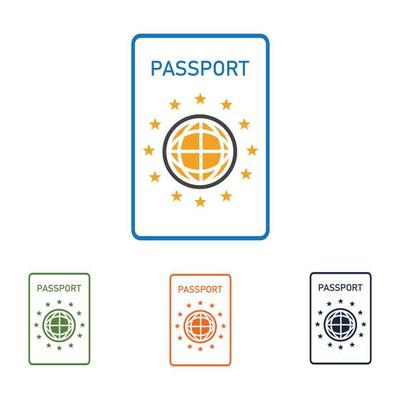 passport icon vector