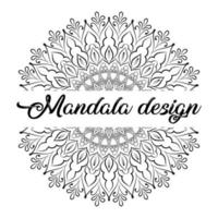 mandalas para colorear libro. adornos redondos decorativos. vector de diseño de mandala decorativo vintage