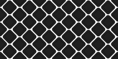 Seamless Black and White Rhombus Pattern. Modern Geometric Texture Decoration. Fashion Style Geometric Diagonal Line Fabric. Elegant Rhombus Background. Abstract Wallpaper Design. Vector Illustration.