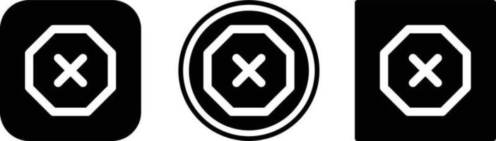 octagon icon . web icon set . icons collection. Simple vector illustration