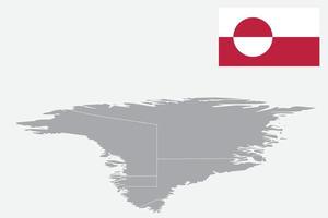 Greenland map. Greenland flag. flat icon symbol vector illustration