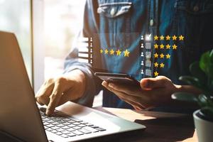 Concept of cyber security, information security and encryption, secure access to user's personal information, secure Internet access, cybersecurity. photo