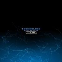 abstract technology background with blue lights vector