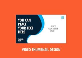 Dark blue color of video thumbnail vector